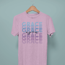 Carica l'immagine nel visualizzatore di Gallery, Grace Upon Grace blue- Comfort Fit Tshirt - FAITHKIND ART