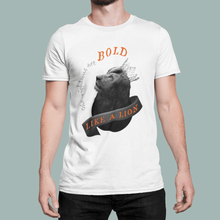 Carica l'immagine nel visualizzatore di Gallery, Bold As A Lion- Comfort Fit Tshirt - FAITHKIND ART