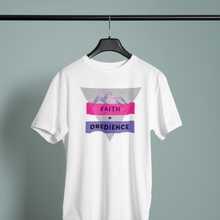 Carica l'immagine nel visualizzatore di Gallery, Faith + Obedience- Comfort Fit Tshirt - FAITHKIND ART