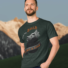 Carica l'immagine nel visualizzatore di Gallery, Bold As A Lion- Comfort Fit Tshirt - FAITHKIND ART