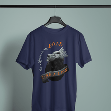 Carica l'immagine nel visualizzatore di Gallery, Bold As A Lion- Comfort Fit Tshirt - FAITHKIND ART