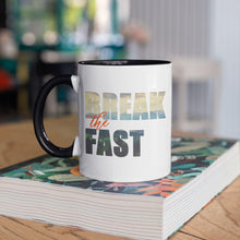 Load image into Gallery viewer, BREAK THE FAST- Accent Mug 11oz - FAITHKIND ART