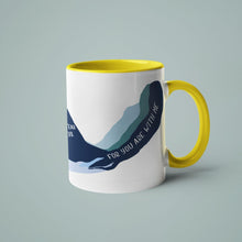 Cargar imagen en el visor de la galería, Though I Walk- Psalm 23, Accent Mug 11oz - FAITHKIND ART