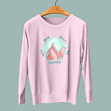 Load image into Gallery viewer, She Will Not Be Moved- Staple Sweatshirt - FAITHKIND ART