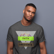Carica l'immagine nel visualizzatore di Gallery, Faith + Obedience- Comfort Fit Tshirt - FAITHKIND ART