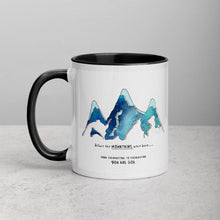Load image into Gallery viewer, Before The Mountains- Accent mug 11oz - FAITHKIND ART