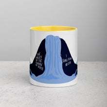 Cargar imagen en el visor de la galería, Though I Walk- Psalm 23, Accent Mug 11oz - FAITHKIND ART