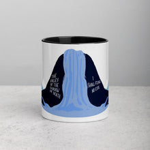 Cargar imagen en el visor de la galería, Though I Walk- Psalm 23, Accent Mug 11oz - FAITHKIND ART