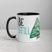 Load image into Gallery viewer, Be Still and Know- Accent mug 11oz - FAITHKIND ART