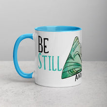 Load image into Gallery viewer, Be Still and Know- Accent mug 11oz - FAITHKIND ART