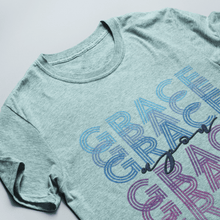 Carica l'immagine nel visualizzatore di Gallery, Grace Upon Grace blue- Comfort Fit Tshirt - FAITHKIND ART