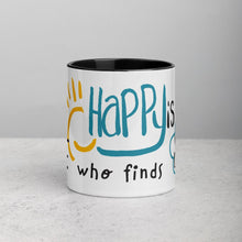 Load image into Gallery viewer, Happy is he- Accent Mug, 11oz - FAITHKIND ART