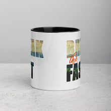 Load image into Gallery viewer, BREAK THE FAST- Accent Mug 11oz - FAITHKIND ART