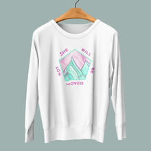 Load image into Gallery viewer, She Will Not Be Moved- Staple Sweatshirt - FAITHKIND ART
