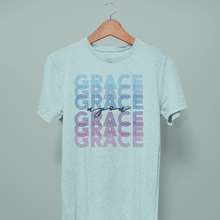 Cargar imagen en el visor de la galería, Grace Upon Grace blue- Comfort Fit Tshirt
