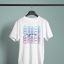 Cargar imagen en el visor de la galería, Grace Upon Grace blue- Comfort Fit Tshirt
