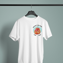 Load image into Gallery viewer, Heart on Fire - Comfort Fit Tshirt - FAITHKIND ART
