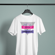 Cargar imagen en el visor de la galería, Faith + Obedience- Comfort Fit Tshirt - FAITHKIND ART
