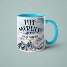 Load image into Gallery viewer, His Mercies Are New- Accent Mug 11oz - FAITHKIND ART
