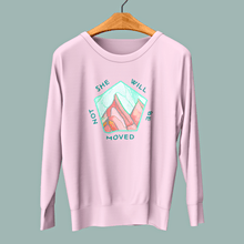 Load image into Gallery viewer, She Will Not Be Moved- Staple Sweatshirt - FAITHKIND ART
