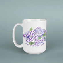 Carregar imagem no visualizador da galeria, Grace and Strength- Classic mug, 11oz, 15oz - FAITHKIND ART
