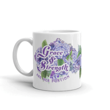 Carregar imagem no visualizador da galeria, Grace and Strength- Classic mug, 11oz, 15oz - FAITHKIND ART
