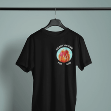 Load image into Gallery viewer, Heart on Fire - Comfort Fit Tshirt - FAITHKIND ART
