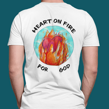 Cargar imagen en el visor de la galería, Heart on Fire Back Graphic- Comfort Fit Tshirt
