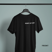 将图片加载到图库查看器，Heart on Fire Back Graphic- Comfort Fit Tshirt
