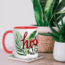 Load image into Gallery viewer, Hosanna!- Accent mug, 11oz - FAITHKIND ART
