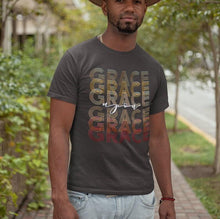 Cargar imagen en el visor de la galería, Grace Upon Grace brown- Comfort Fit Tshirt - FAITHKIND ART
