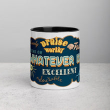画像をギャラリービューアに読み込む, Whatever is- Accent mug, 11oz - FAITHKIND ART
