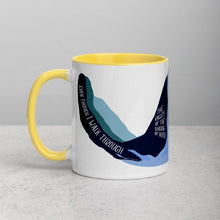 Carregar imagem no visualizador da galeria, Though I Walk- Psalm 23, Accent Mug 11oz - FAITHKIND ART
