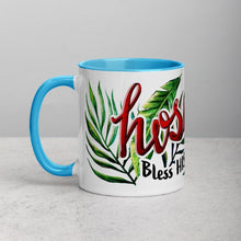 Load image into Gallery viewer, Hosanna!- Accent mug, 11oz - FAITHKIND ART
