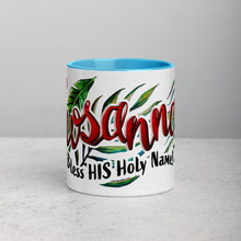 Load image into Gallery viewer, Hosanna!- Accent mug, 11oz - FAITHKIND ART
