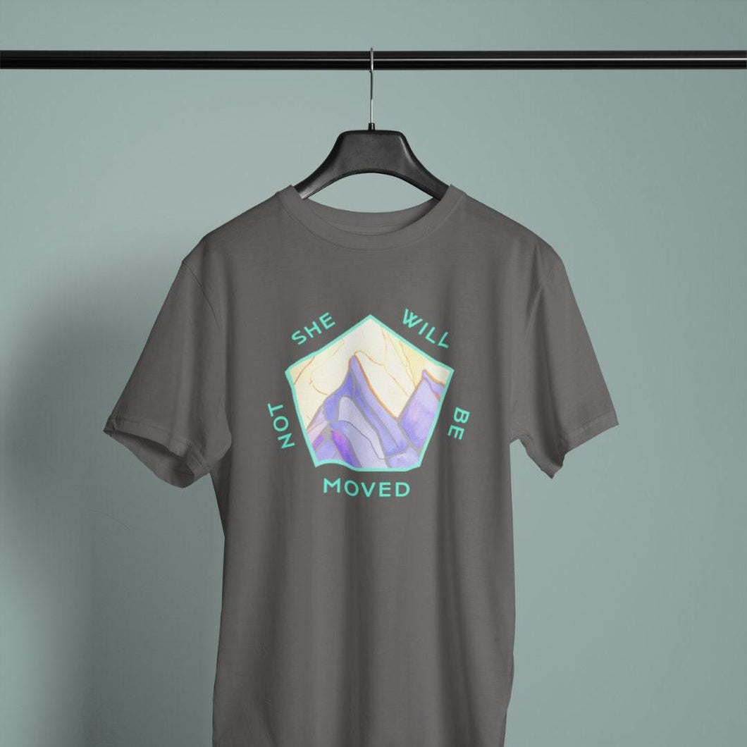 She Will Not Be Moved- Comfort Fit Tshirt - FAITHKIND ART