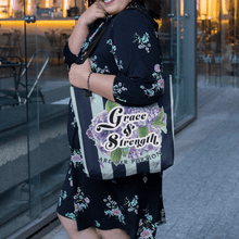 Carregar imagem no visualizador da galeria, Grace and Strength- FTF Tote - FAITHKIND ART
