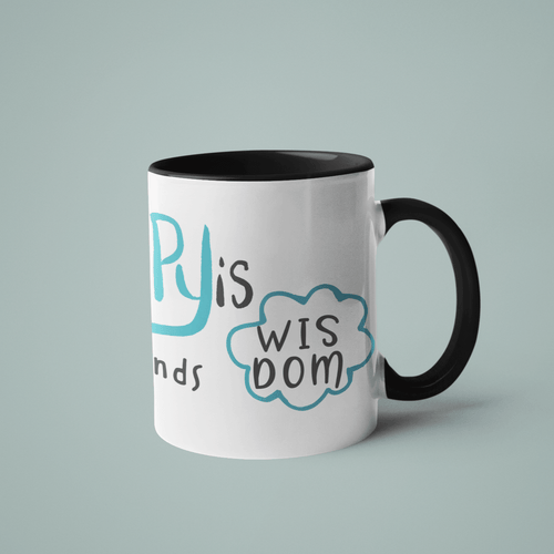 Happy is he- Accent Mug, 11oz - FAITHKIND ART